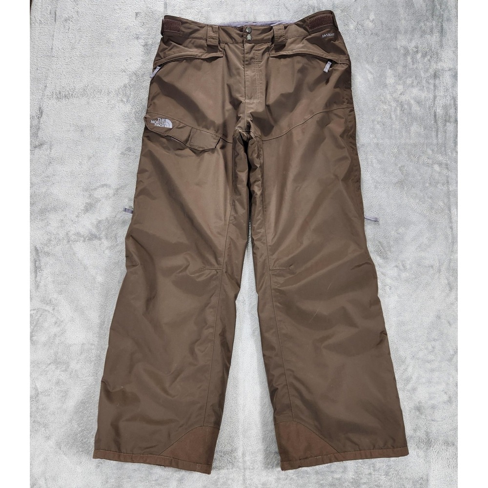 The North Face Pants Mens XL Brown HyVent Insulated Snow Ski Waterproof Winter